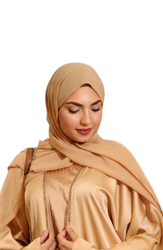 Satin Gold Abaya