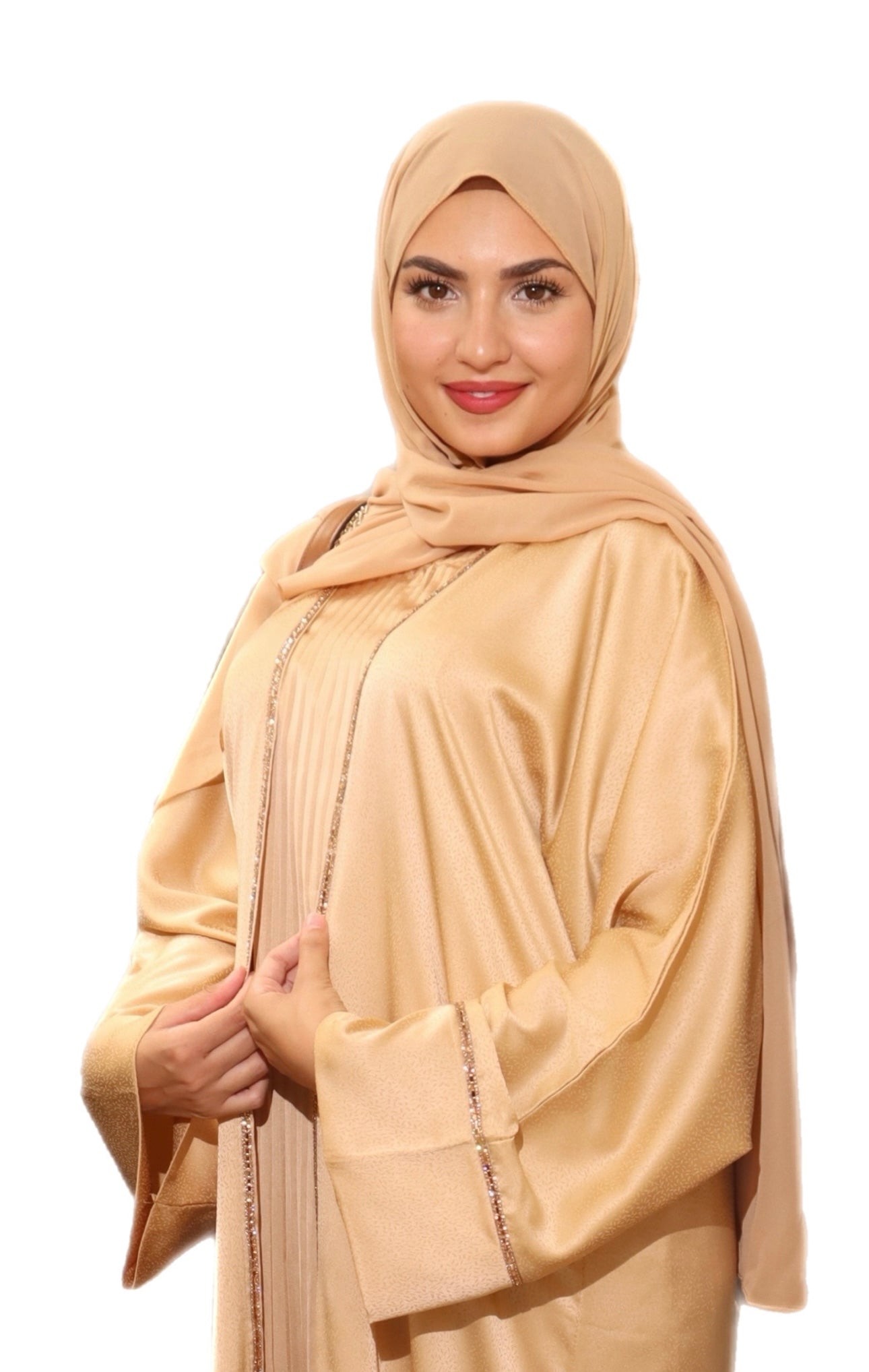 Satin Gold Abaya