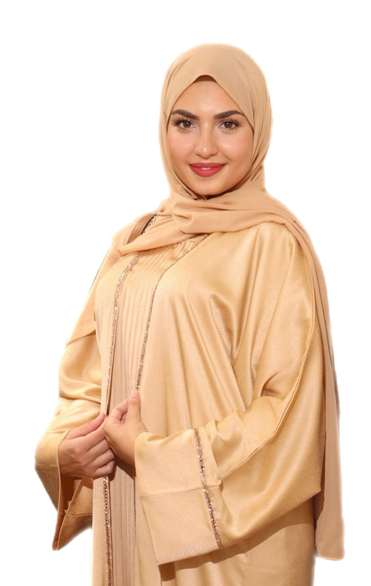 Satin Gold Abaya