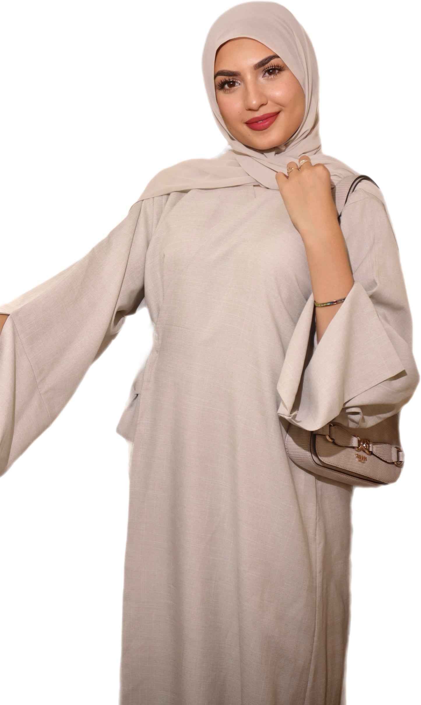 Luxurious Linen Abaya